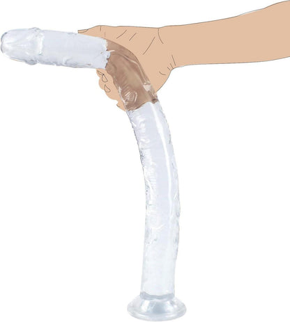 Realistischer XXL Dildo mit Saugnapf und Analdildo-Funktion