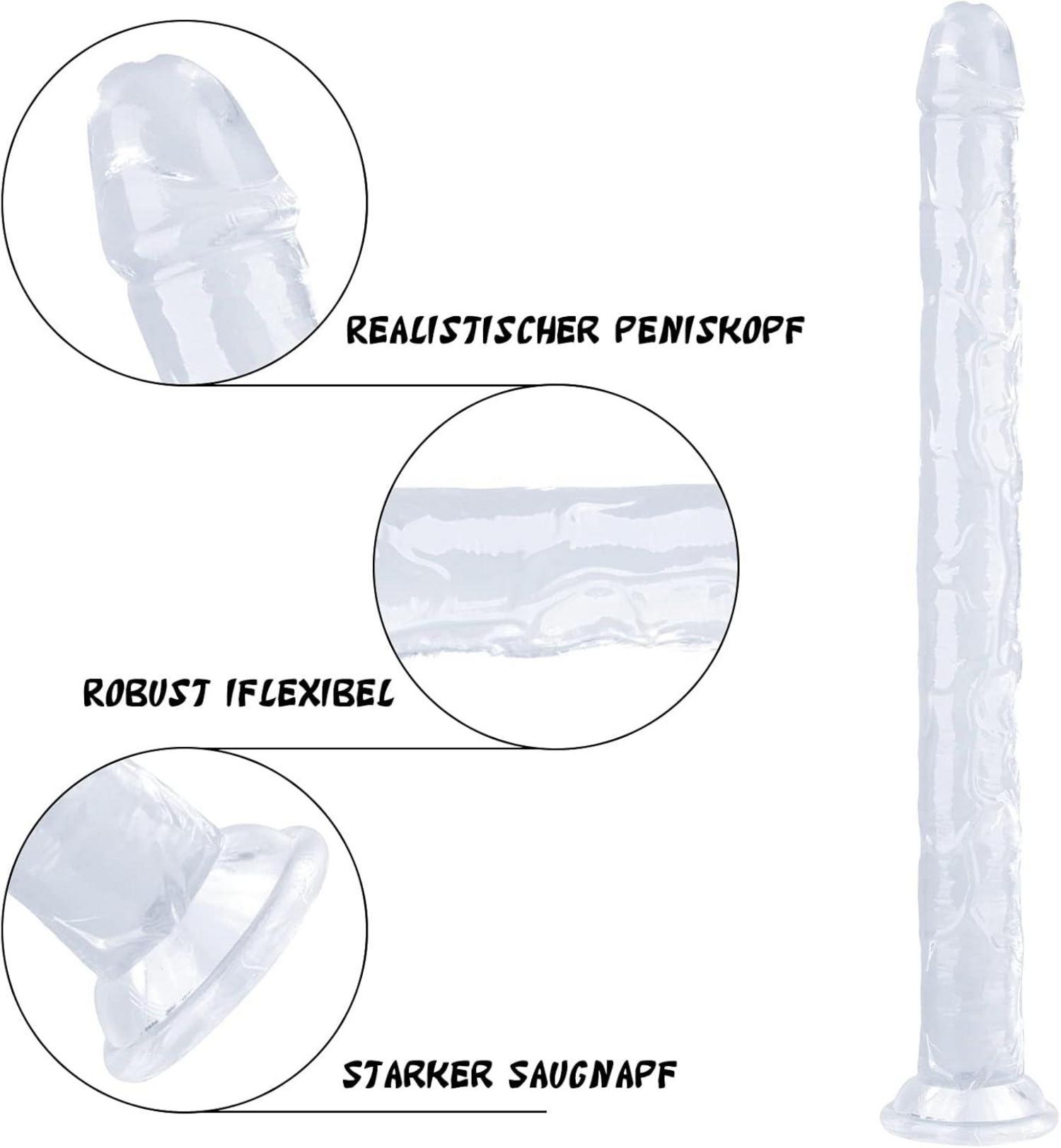 Realistischer XXL Dildo mit Saugnapf und Analdildo-Funktion