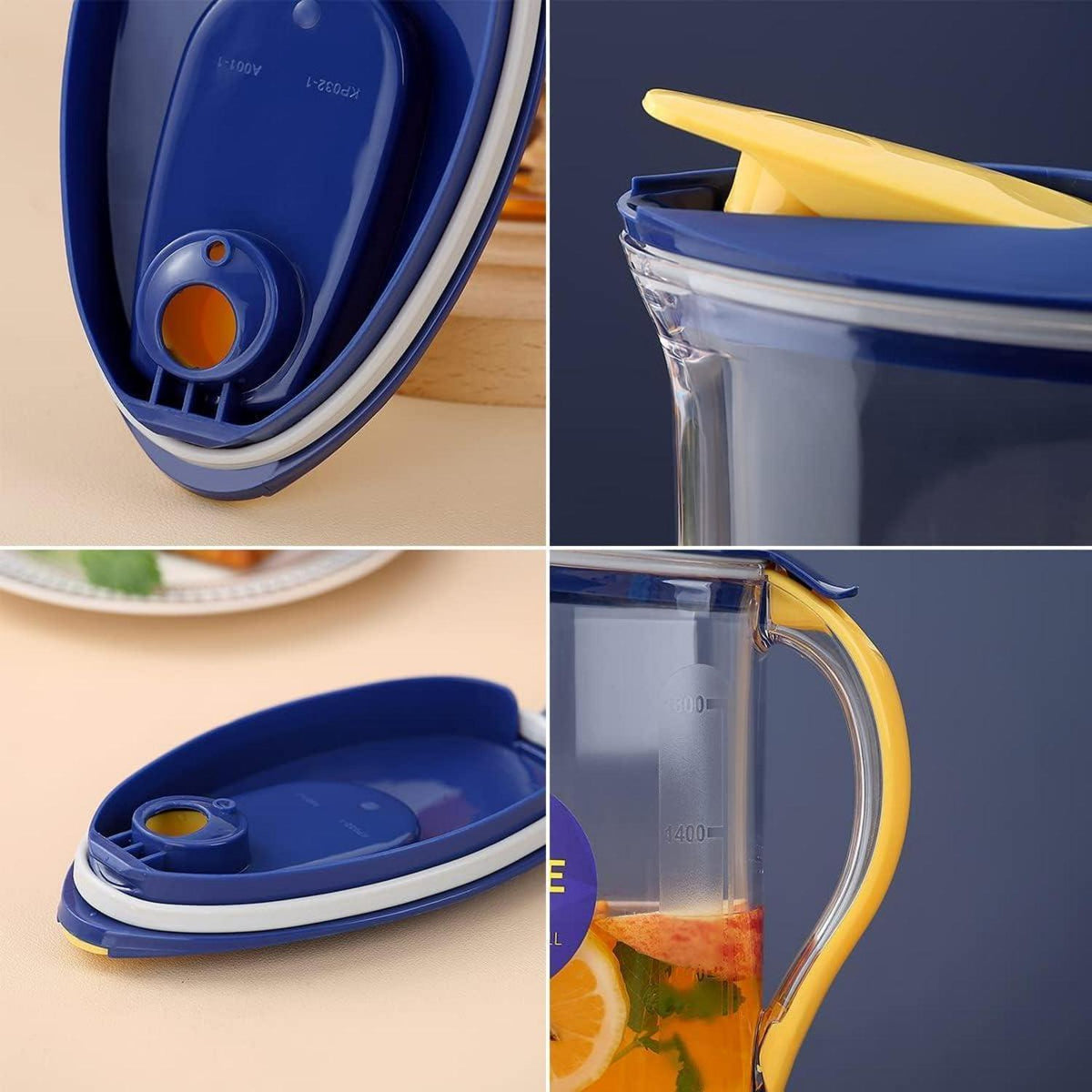 Karaffe für Kühlschranktür 2,1L - Gelb