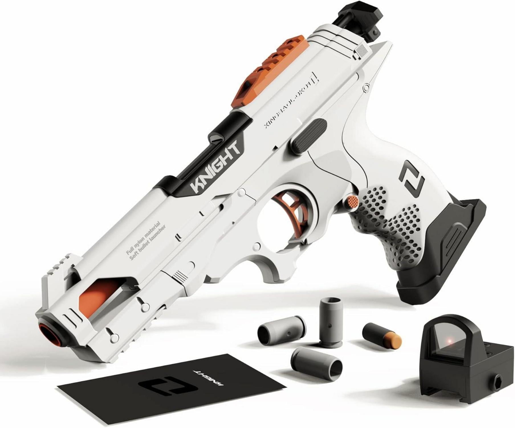 Schaumstoff-Blaster für Kinder ab 8 Jahren mit Magazin und weichen Kugel-Darts