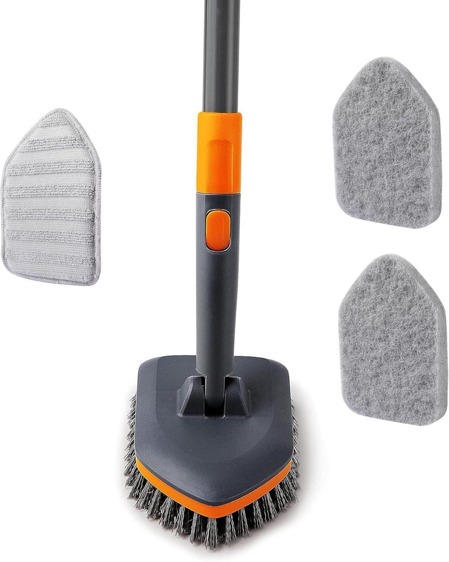 CLEANHOME 4-in-1 Schrubber mit Stiel und Zubehör