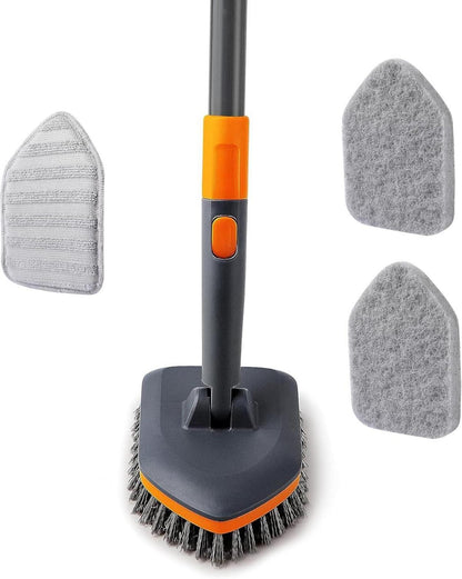 CLEANHOME 4-in-1 Schrubber mit Stiel und Zubehör
