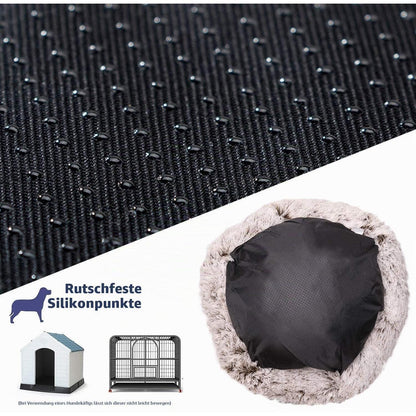 Flauschiges Hundebett Orthopädisch Braun Ø 120cm