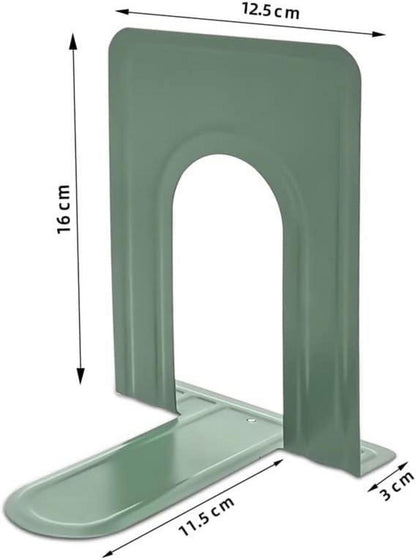 Qualsen Metall Buchstütze 4 Paare Grün 17x12x15 cm
