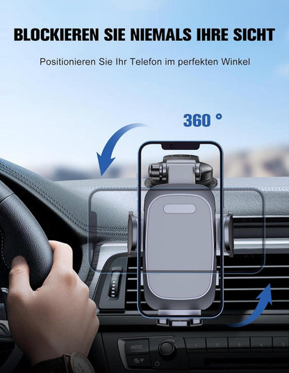 Mohard KFZ Handyhalterung Saugnapf für Armaturenbrett 360° Drehbar setState Zoll Smartphones