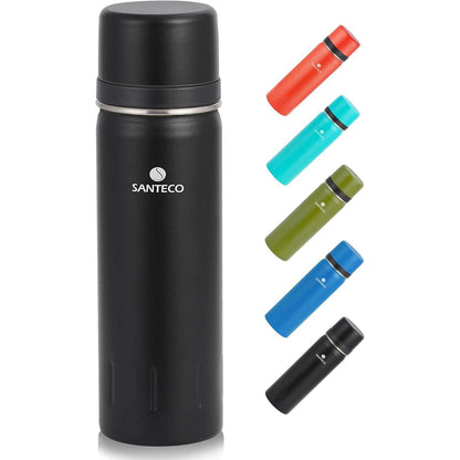 Thermoskanne Edelstahl 1l und 500ml Isolierflasche mit