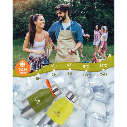 Edelstahl Trinkflasche 500ml Auslaufsicher Vakuum