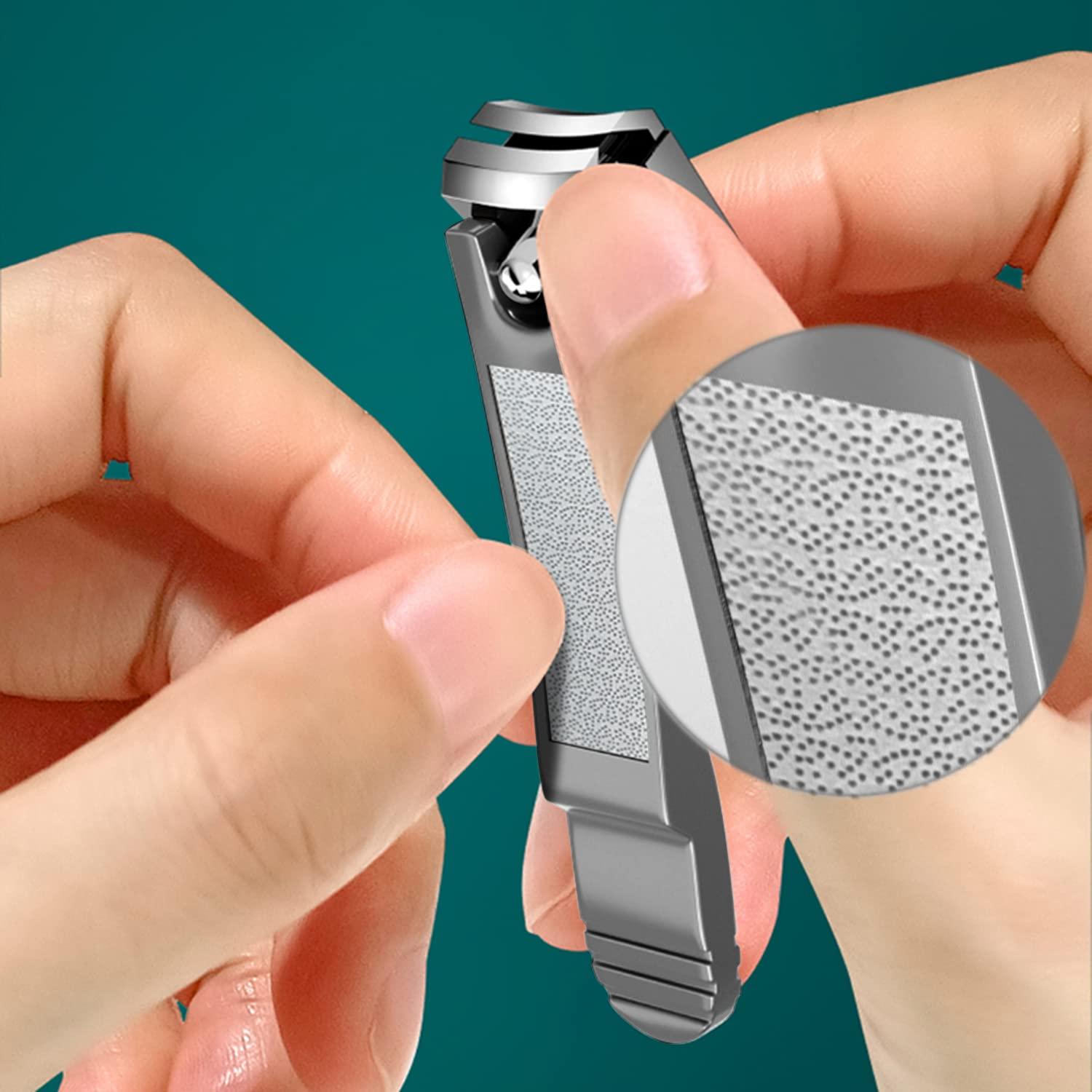 Nagelknipser Edelstahl Scharf Gebogenes Klingendesign Grau