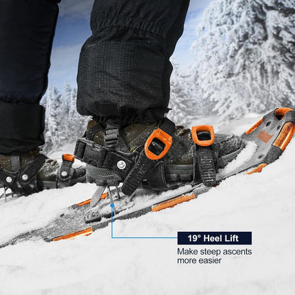 Schneeschuhe Set 4 IN 1 mit Stöcken & Gamaschen – Größe S (21 Inch)