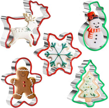 Weihnachts Ausstecher Set Edelstahl Lebkuchenmann Schneeflocke