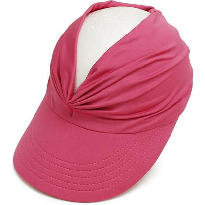 Damen Sonnenhut Visor – Rosenrot, UV-Schutz & Vielseitig