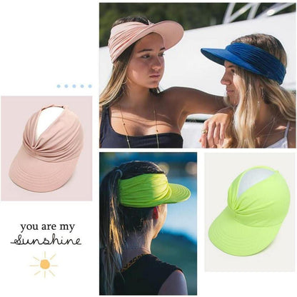 Damen Sonnenhut Visor – Rosenrot, UV-Schutz & Vielseitig