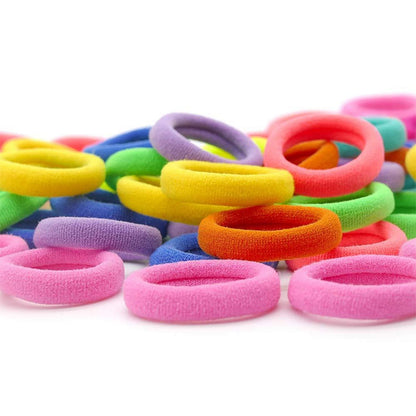200 Stück Bunte Mini Haargummis für Mädchen - Elastische