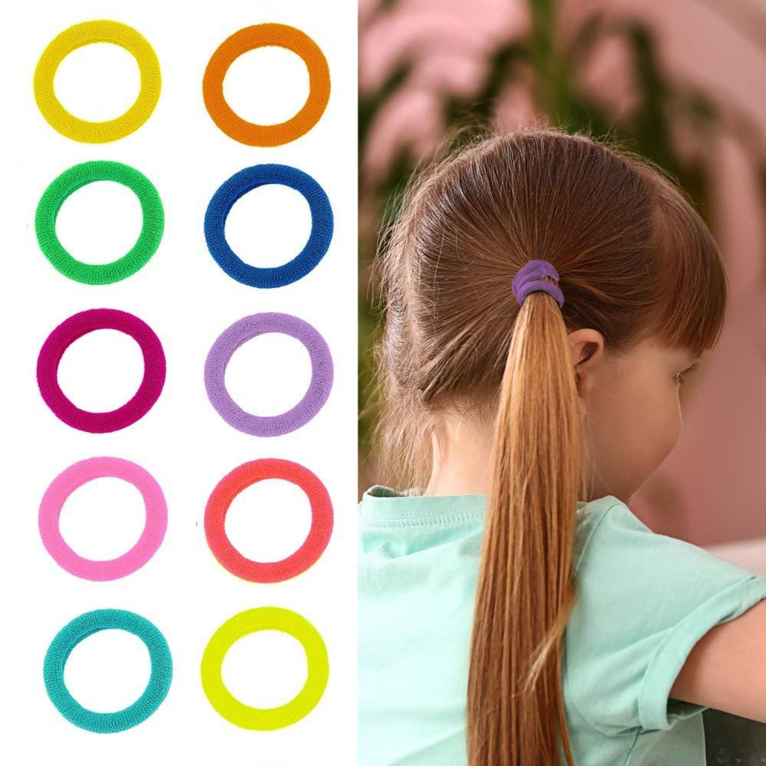 200 Stück Bunte Mini Haargummis für Mädchen, Elastisch & Soft