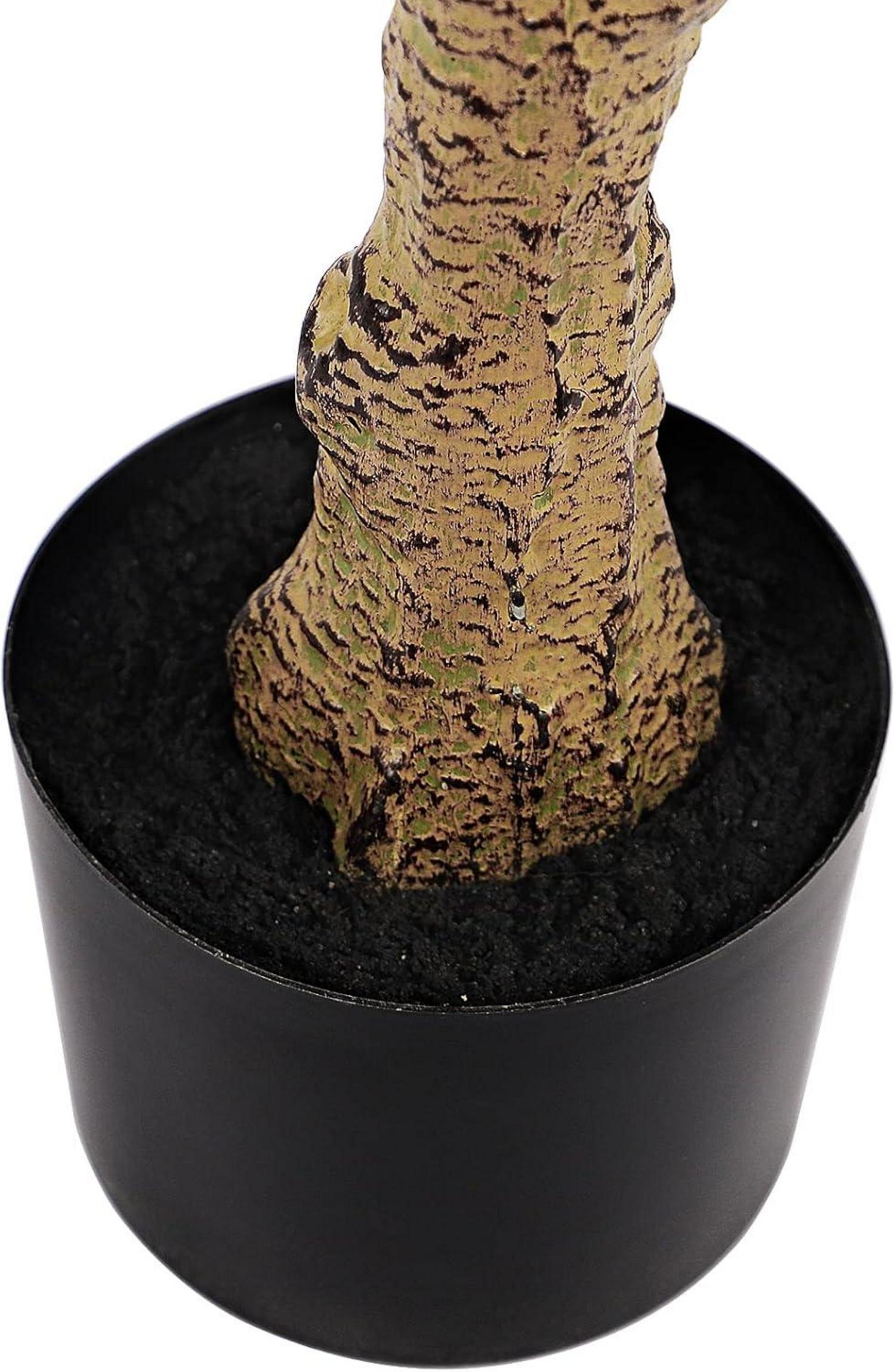 YOLEO Kunstpflanze Olivenbaum 120cm Künstlicher Balcony Deko Garten