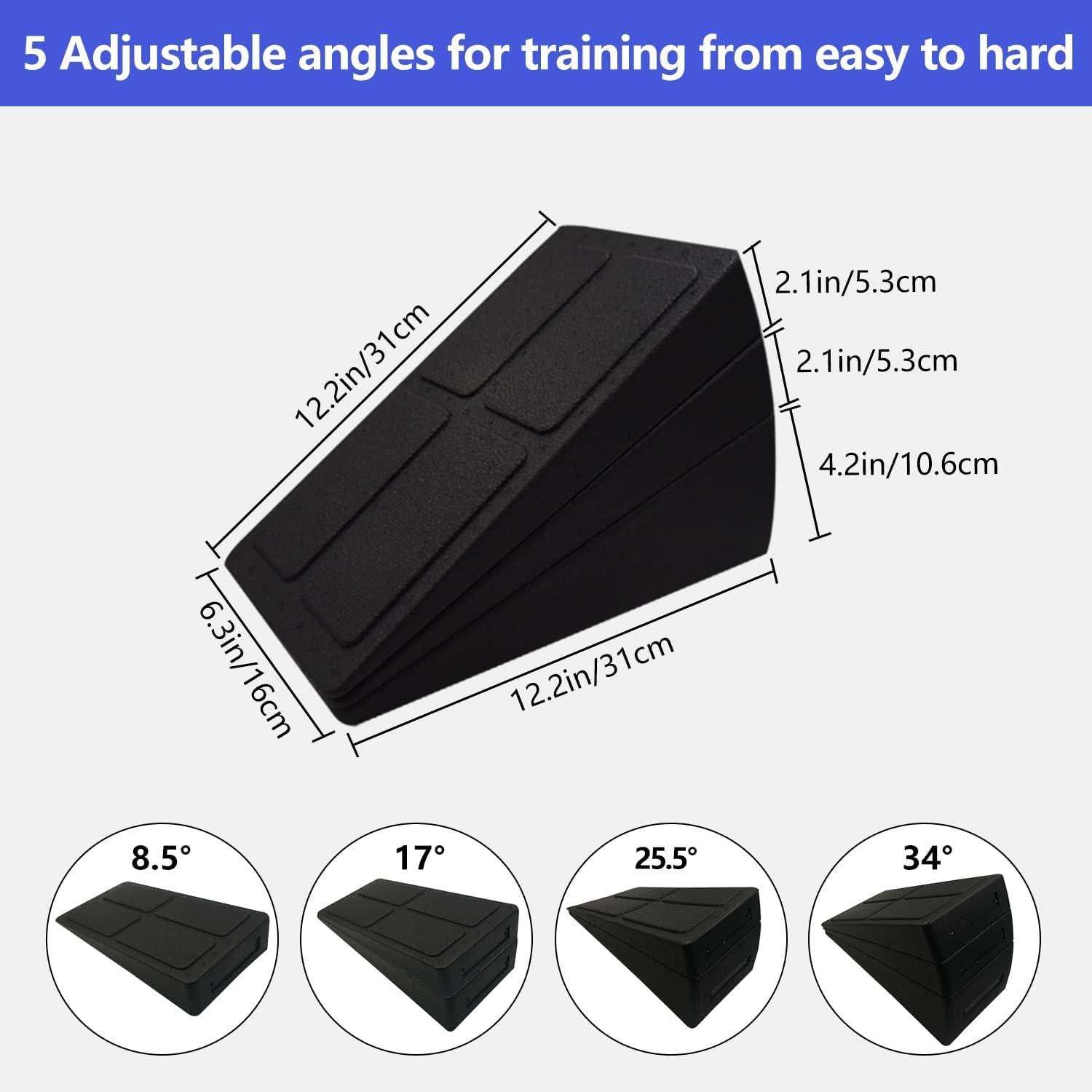 Topfinder Wadendehner Slant Board + 2x Squat Blocks Yoga