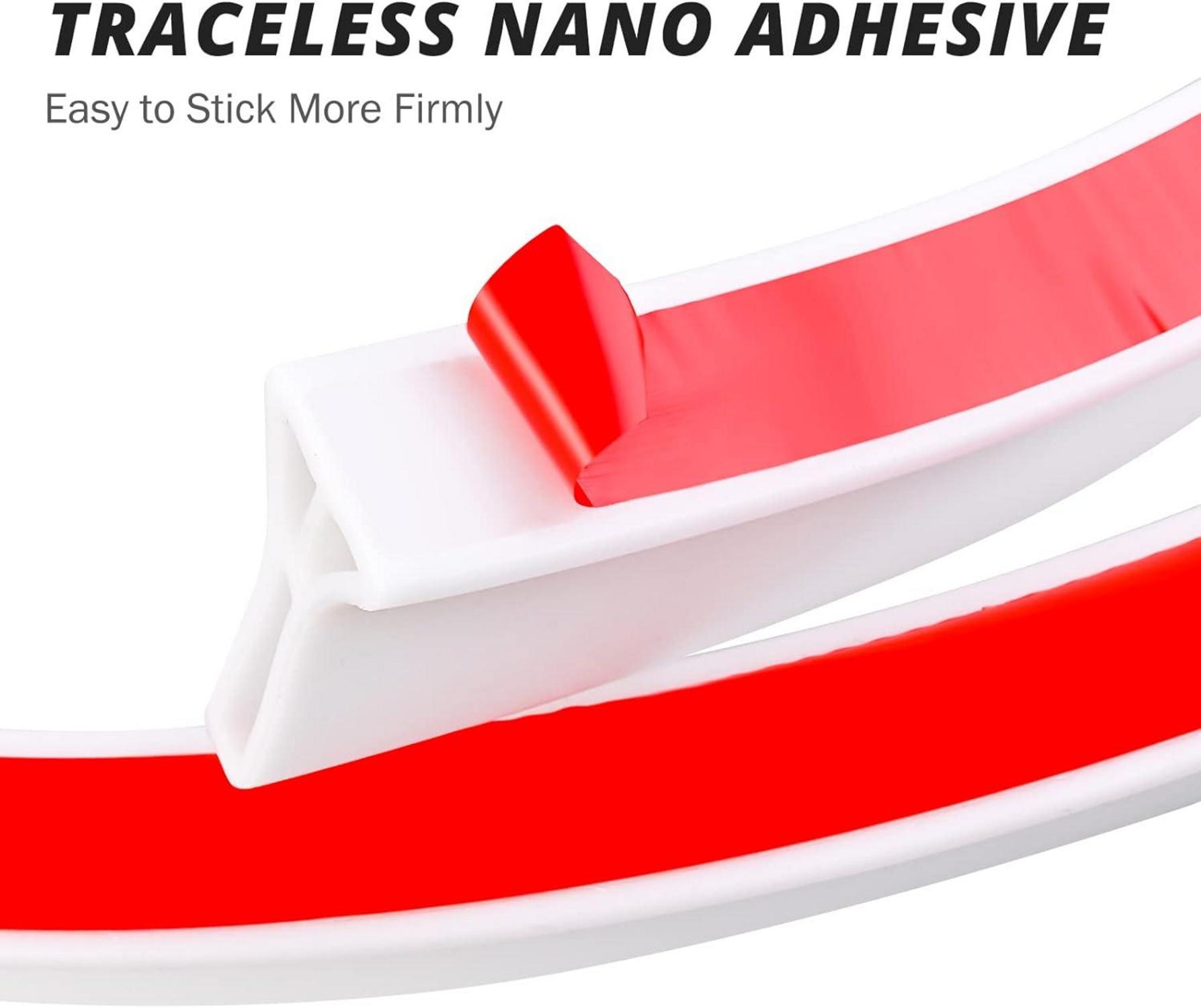 Schwallschutzleiste für Dusche 100CM Selbstklebend Silikon