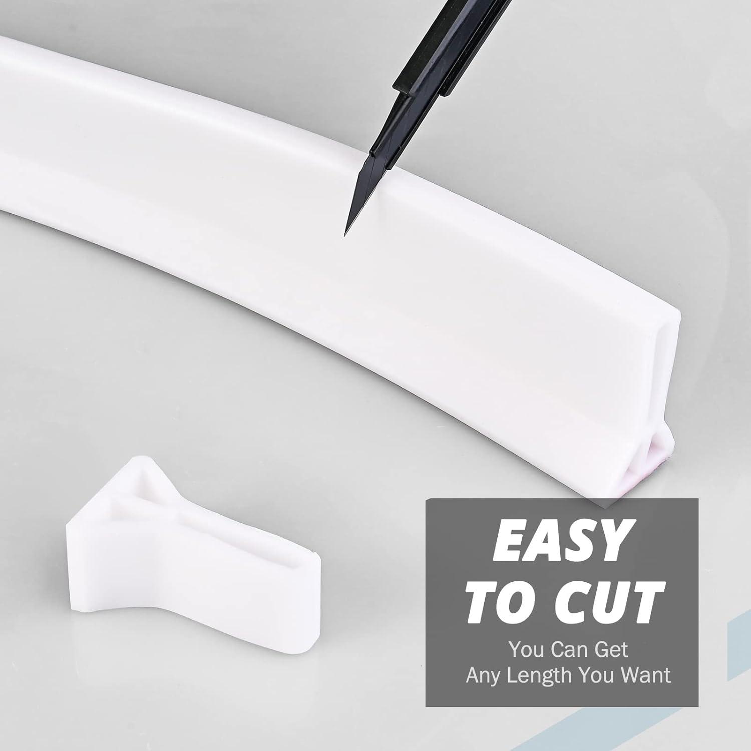 Cieex 100CM Duschschwelle Selbstklebend Silikon