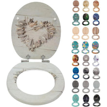 WC-Sitz mit Absenkautomatik, MDF, Stone Hear, antibakteriell