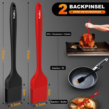 Silikonpinsel Set 2er, Backpinsel