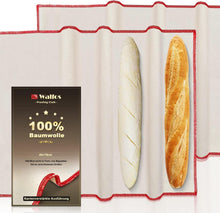 Professionelles Leinentuch zum Backen Brot 2 Stück 75x45cm