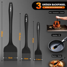 Silikon-Backpinsel 3er-Set hitzebeständig Küchenpinsel BBQ