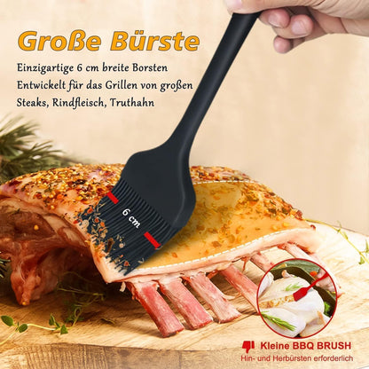 Silikon-Backpinsel 3er-Set hitzebeständig BBQ Grillen Ersatzpinsel