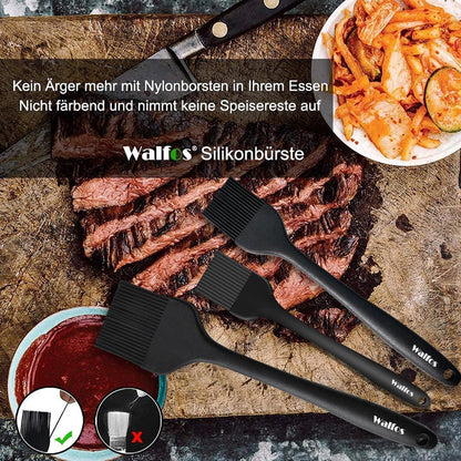 Silikon-Backpinsel 3er-Set hitzebeständig BBQ Grillen Ersatzpinsel