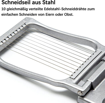 Profi Eierschneider Edelstahl Spülmaschinenfest Aluminium
