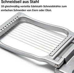 Profi Eierschneider Edelstahl Spülmaschinenfest Aluminium