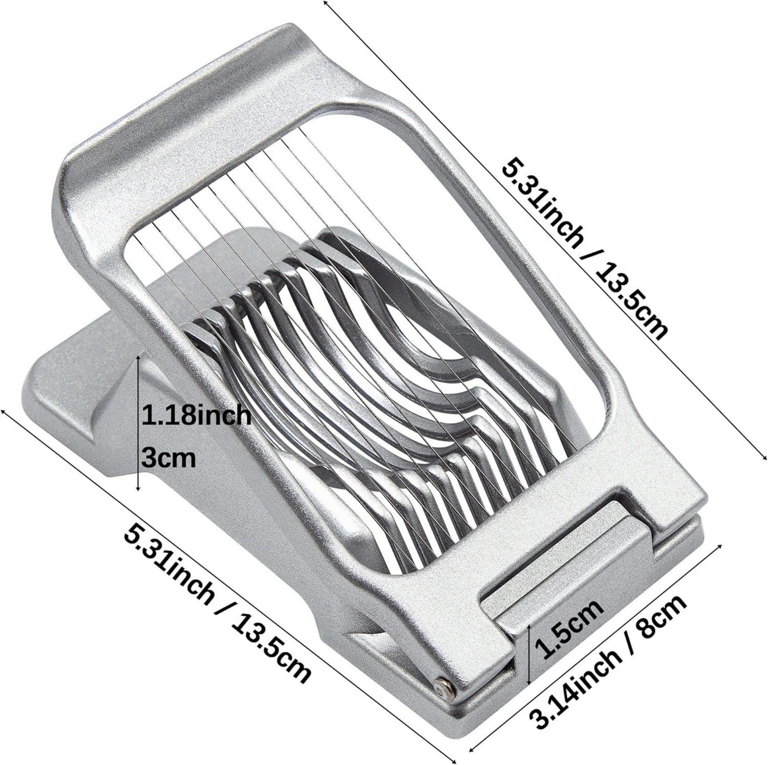 Profi Eierschneider Edelstahl Spülmaschinenfest Aluminium Eierteiler