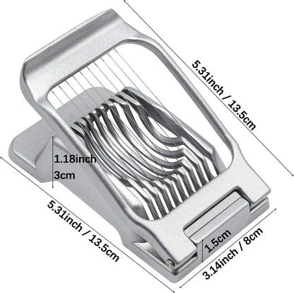 Profi Eierschneider Edelstahl Spülmaschinenfest Aluminium Eierteiler