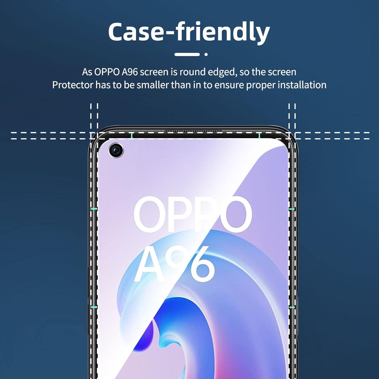 Panzer Schutz Glas Oppo A96 A36 9H Härte HD 0.33mm Ultra-klar