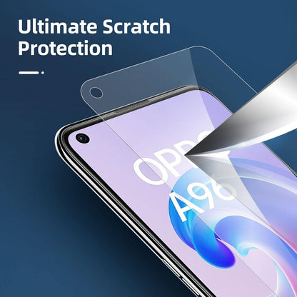 Panzer Schutz Glas 3er Set Oppo A96 A36 kratzfest 9H Transparent