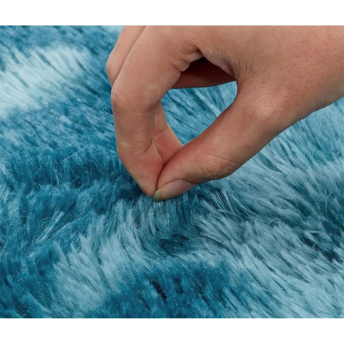 Hochflor Shaggy Teppich Navy Blau 200x300 cm - Superweich & Flauschig