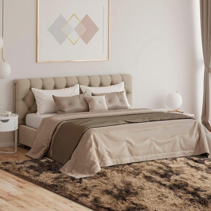 Weicher Hochflor Shaggy Teppich 200x300 cm Braun