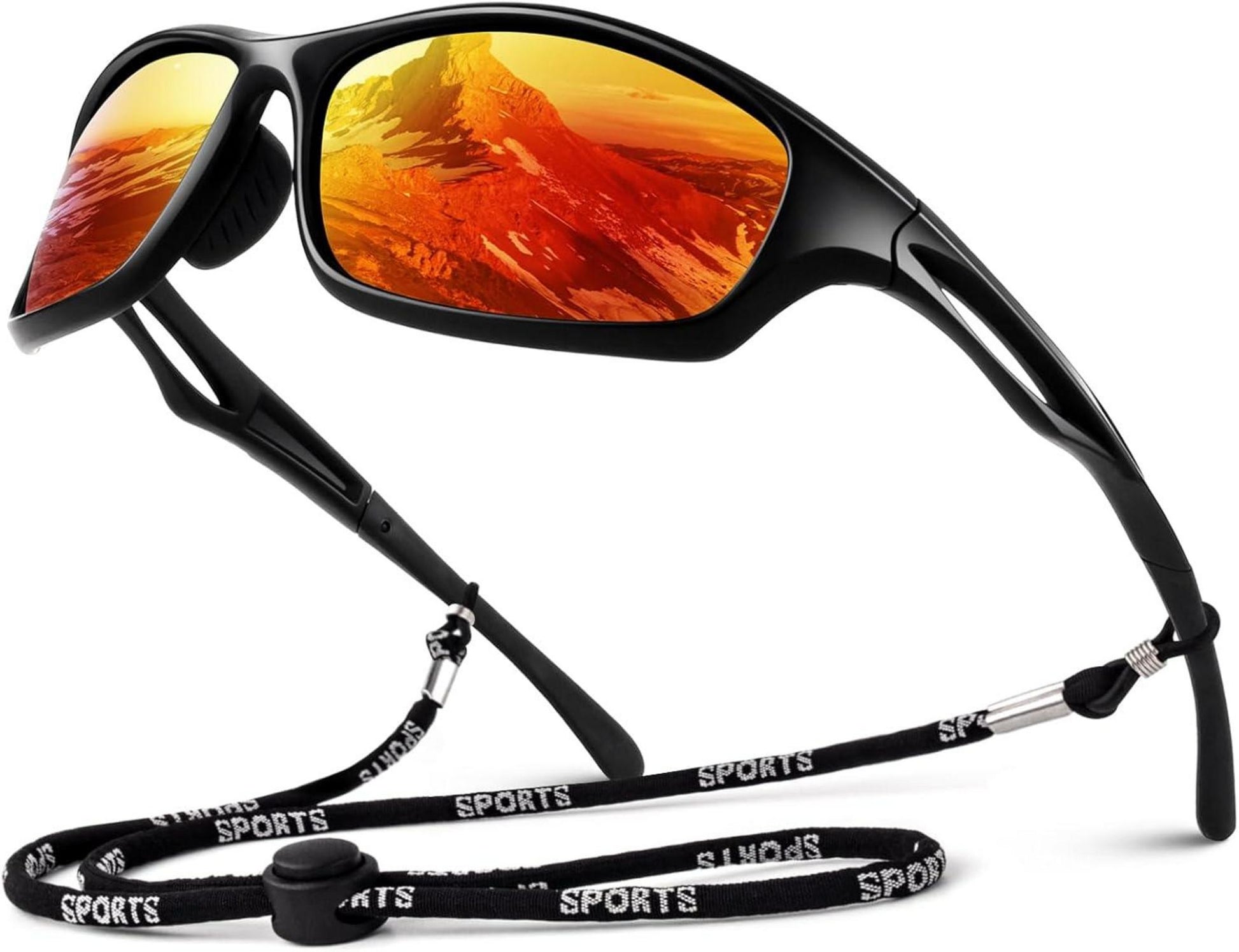 Polarisierte Sport-Sonnenbrille mit TR90-Rahmen für Herren UV400