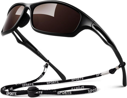 Polarisierte Sportsonnenbrille TR90 UV400 Schutz für Herren