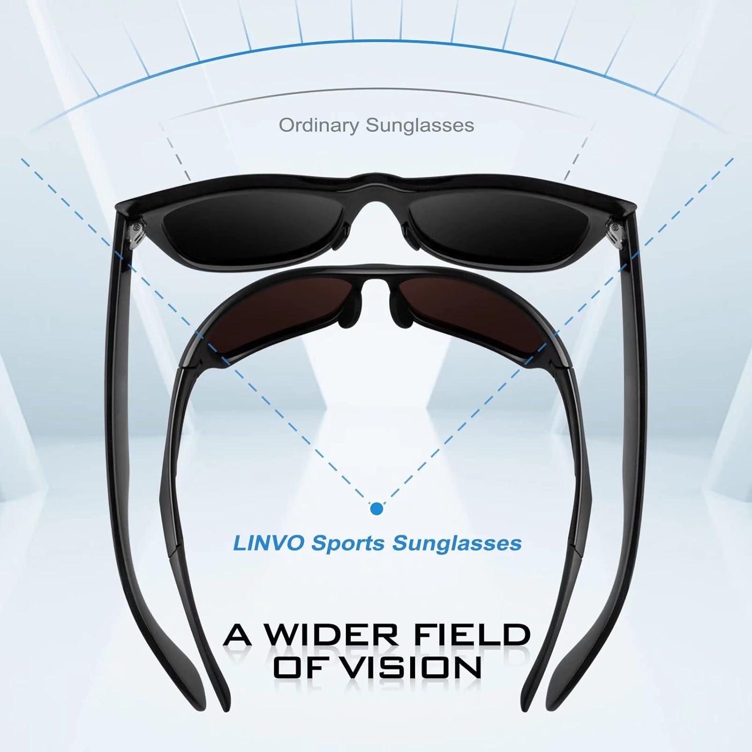 Polarisierte Sportsonnenbrille TR90 UV400 Schutz für Herren