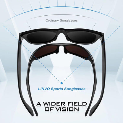 Polarisierte Sportsonnenbrille TR90 UV400 Schutz für Herren