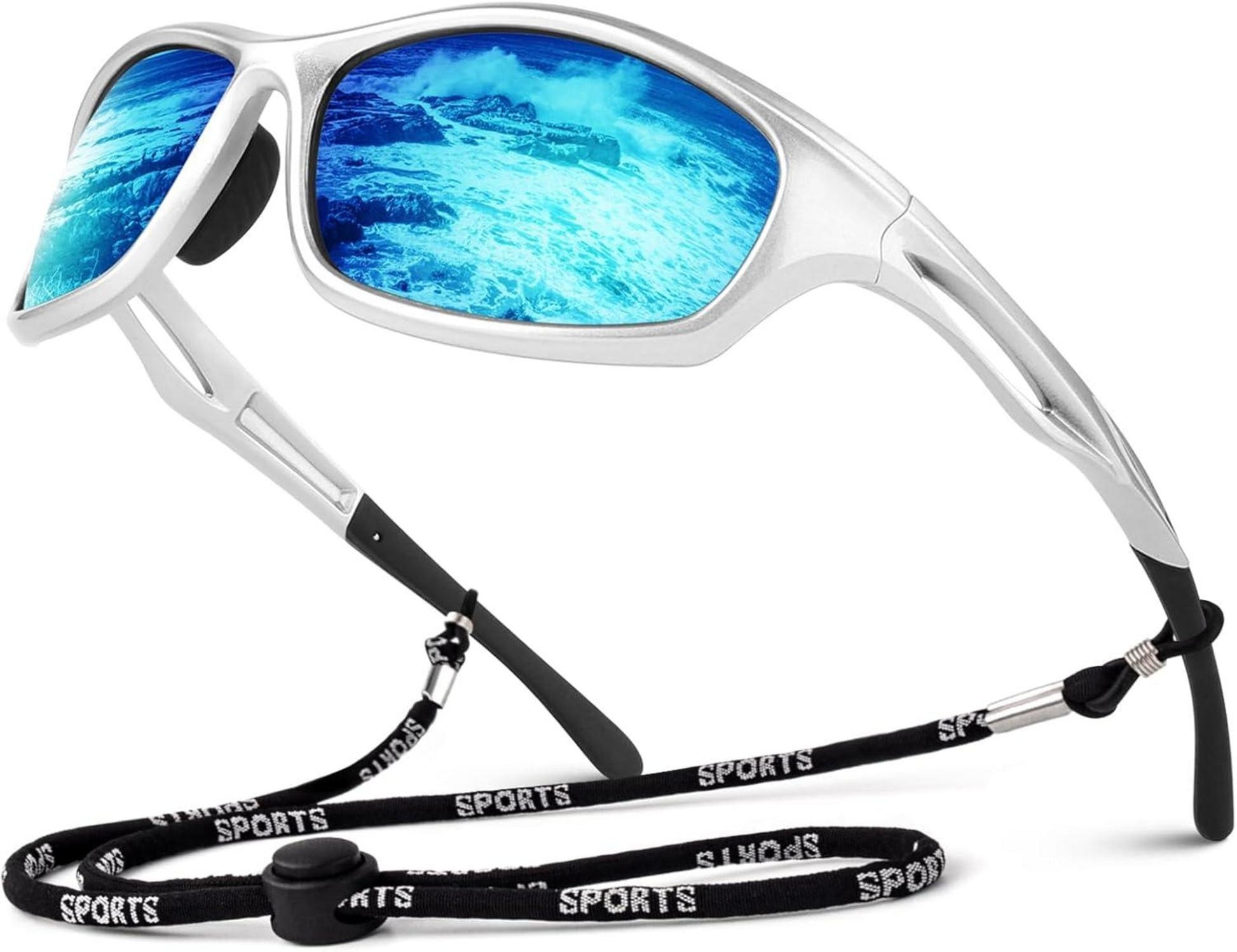 Polarisierte Sport-Sonnenbrille TR90 UV400 Schutz Angeln Autofahren