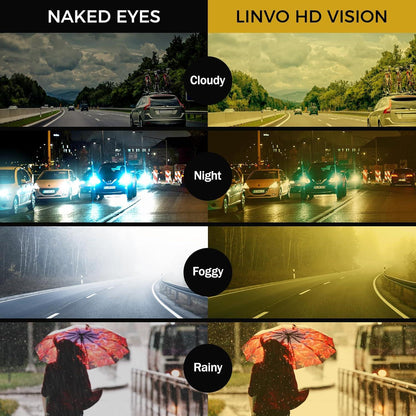 Polarisierte Herren-Sonnenbrille TR90 Sportbrille Gelb Nachtbrille UV400