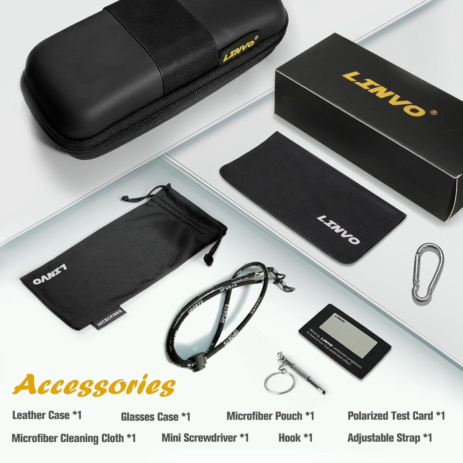 Sonnenbrille Herren Polarisiert TR90 Sportbrille UV400 Schutz Cat 3