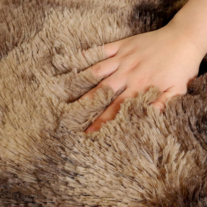 Weicher Hochflor Shaggy Teppich 120x160 cm Braun