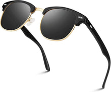 Polarisierte Retro Sonnenbrille UV400 Halbrahmen für Reisen Angeln