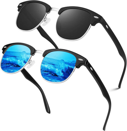 Polarisierte Retro Sonnenbrille UV400 für Reisen & Angeln