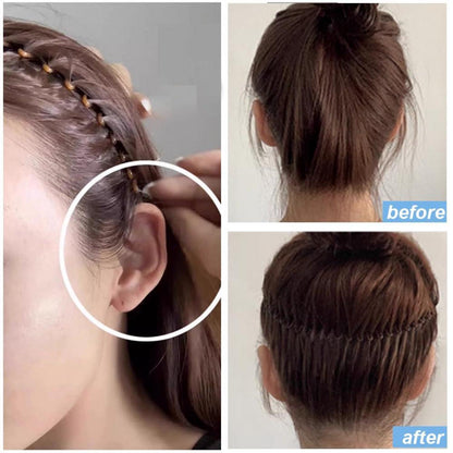 Stirnband Haarbandhalter Flexibler Kunststoff 2 Stücke Stretchkamm