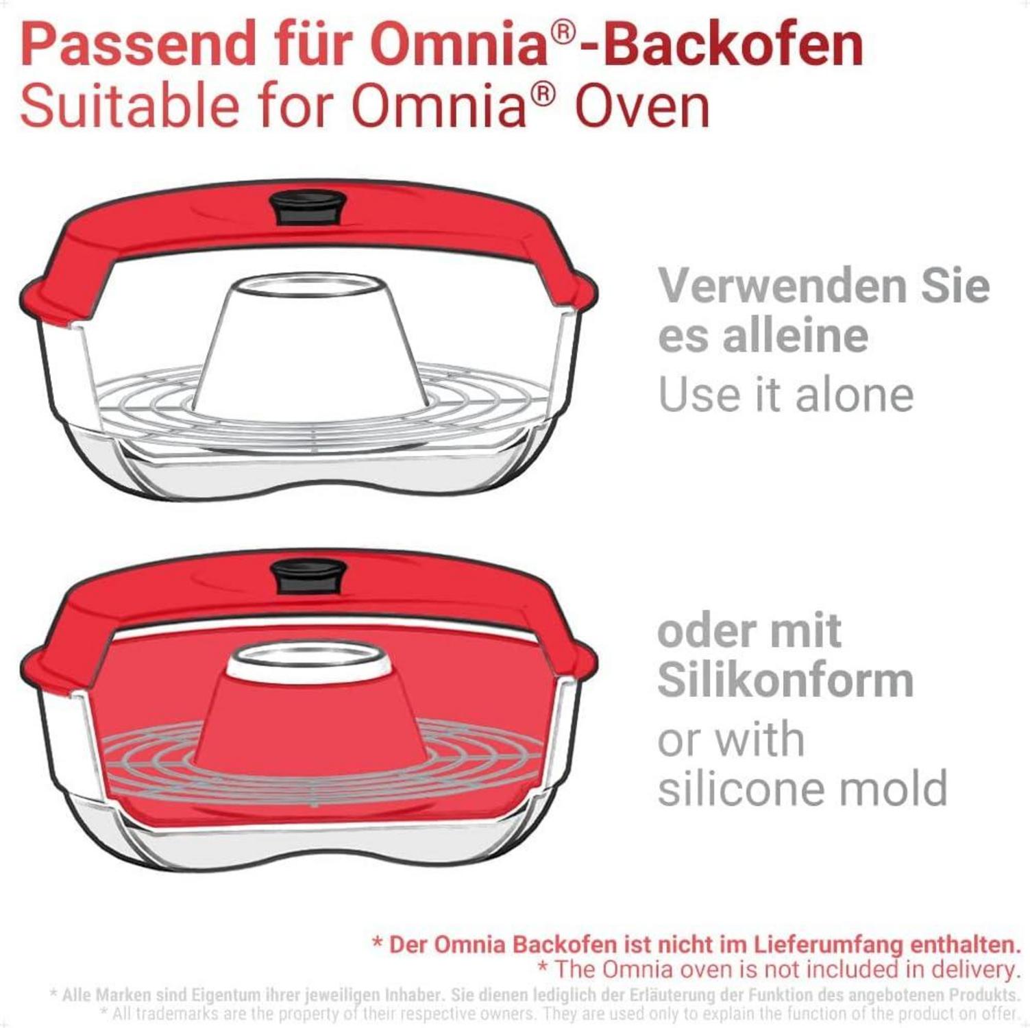 Aufbackgitter Edelstahl V2A für Omnia-Backofen | Spülmaschinenfest