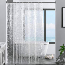 Duschvorhang 3D Steinmuster transparent Eva wasserdicht 180x200cm 12