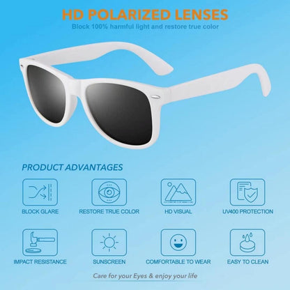 Polarisierte Sonnenbrille UV400 Vintage Stil Retro